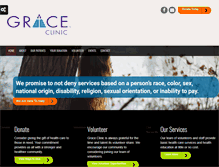 Tablet Screenshot of graceclinicnc.org